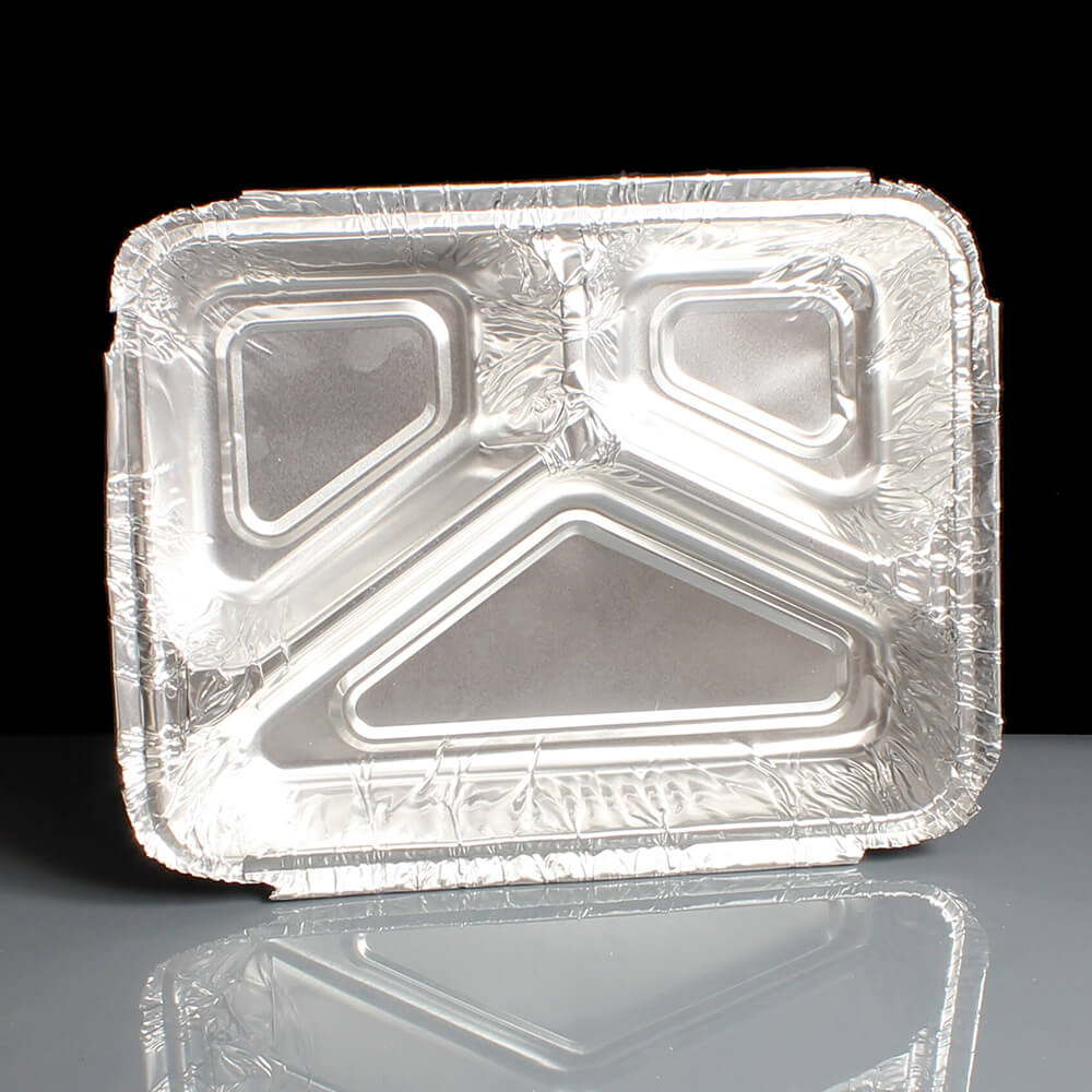 Three Compartment Aluminium Foil Take Away Container 3288PL