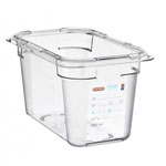 GN1/4 Airtight Polycarbonate Food Storage Container 3700ml