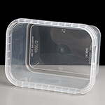 480ml Rectangular Clear Tamperproof Container and Lid