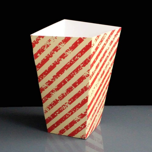 835ml Striped Small Paperboard Popcorn Carton