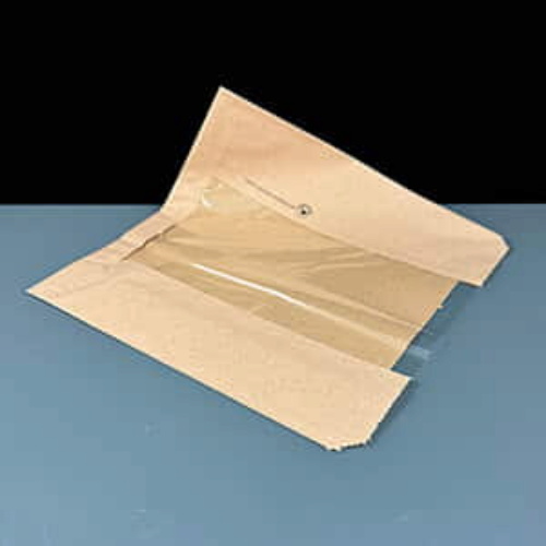 215x215mm Medium Compostable Kraft Window Bag
