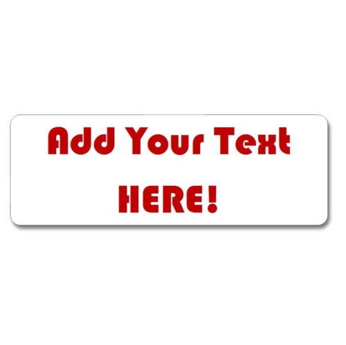 100x35mm Rectangular Blank Gloss Label - Add Your Own Text (Roll 25)