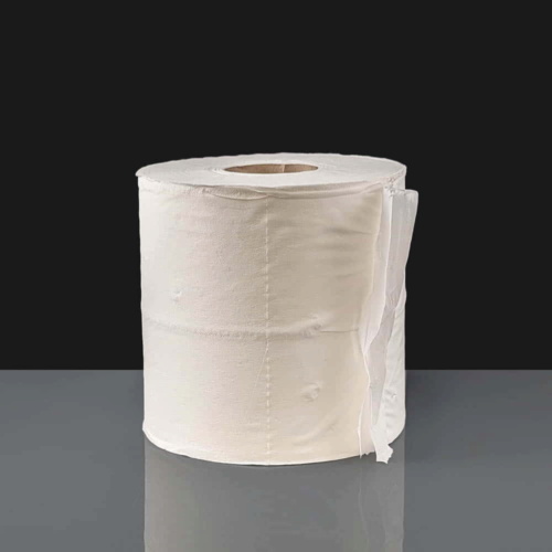 2 Ply White Diamond Centre Feed Roll - 150m