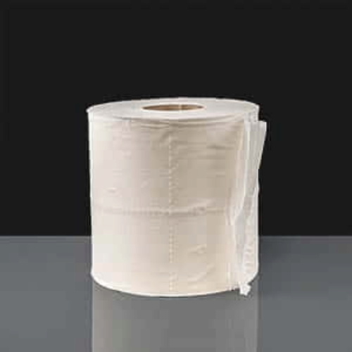 2 Ply White Diamond Centre Feed Roll - 150m