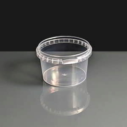 120ml Clear Round 69mm Diameter Tamperproof Container