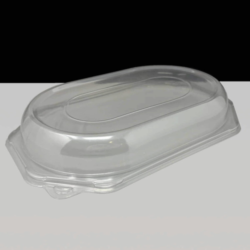 Small Octagonal Clear Sandwich Platter Lid: Box of 100