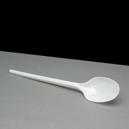 Disposable White Plastic Spoons