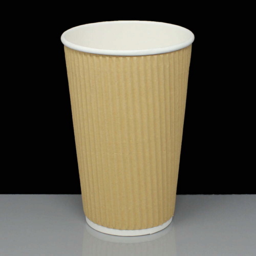 16oz Kraft Insulated Hot Drink Paper Coffee Cup