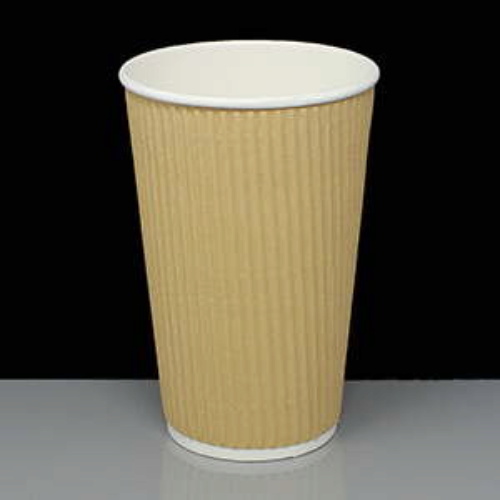 16oz Kraft Insulated Hot Drink Paper Coffee Cup