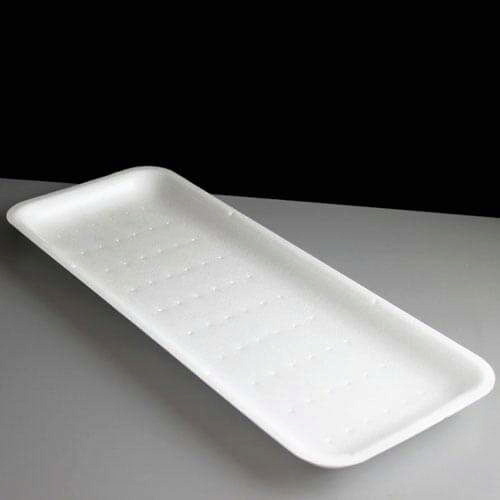 Long White Polystyrene Tray D17