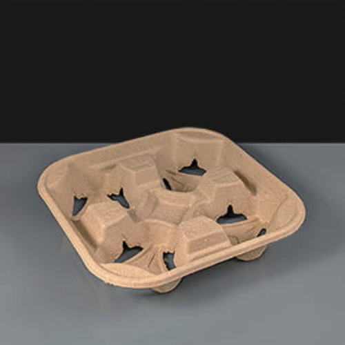 4 Cup Moulded Pulp Fibre Carriers (Box of 180)
