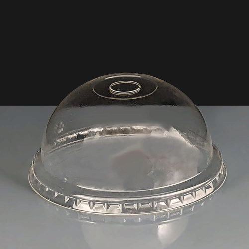 Domed Straw Slot Lid for PLA Cold Cups