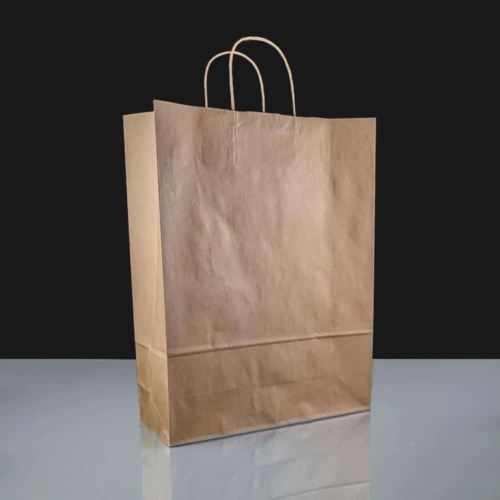 Twisted Handle Brown Paper Bags - 32 x 41cm