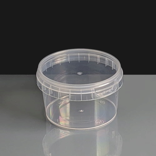 240ml Clear Round 93mm Diameter Tamperproof Container