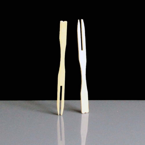 315W Wooden 90mm Bamboo Buffet Forks