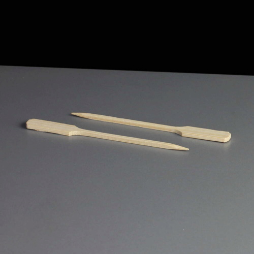Wooden Bamboo Paddle Skewer 90mm