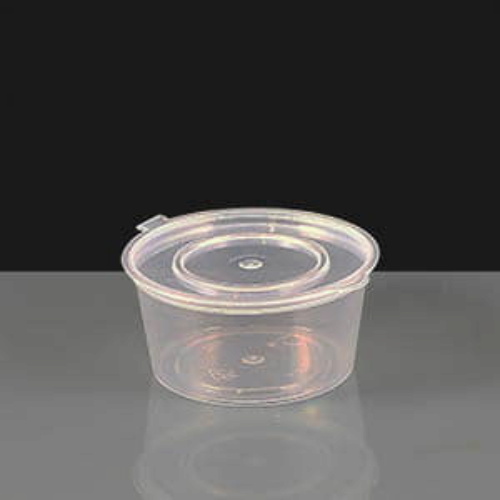 Clear 4oz (128ml) Hinged Lid Deli Pot