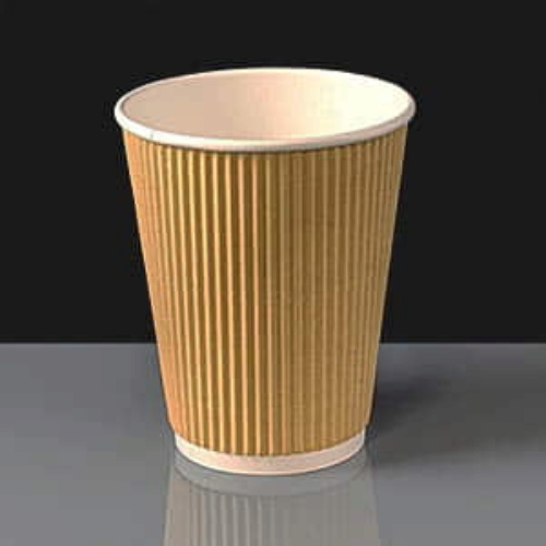 12oz Kraft Ripple Paper Coffee Cup | 3 for 2 Offer