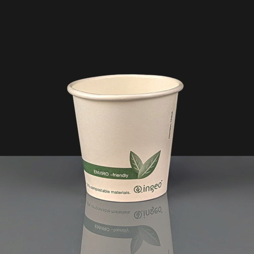4oz INGEO Compostable Paper Espresso Coffee Cup