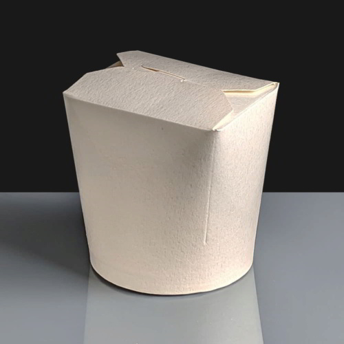 Small 16oz Plain Food Tub / White Noodle Box FT1