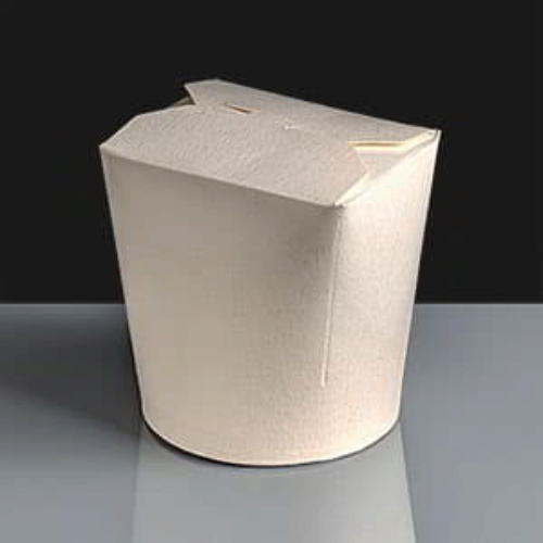 Small 16oz Plain Food Tub / White Noodle Box FT1