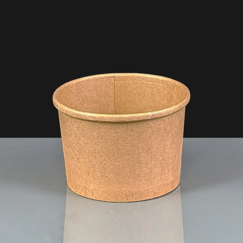 8oz Kraft Heavy Duty Paper Soup Container 