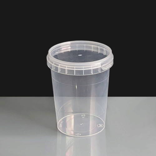 520ml Clear Round 93mm Diameter Tamperproof Container and Lid