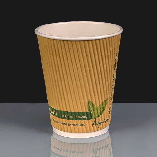 12oz Aqueous Recyclable Hot Drink Paper Coffee Cup
