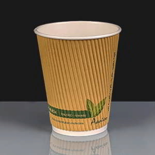 12oz Aqueous Recyclable Hot Drink Paper Coffee Cup