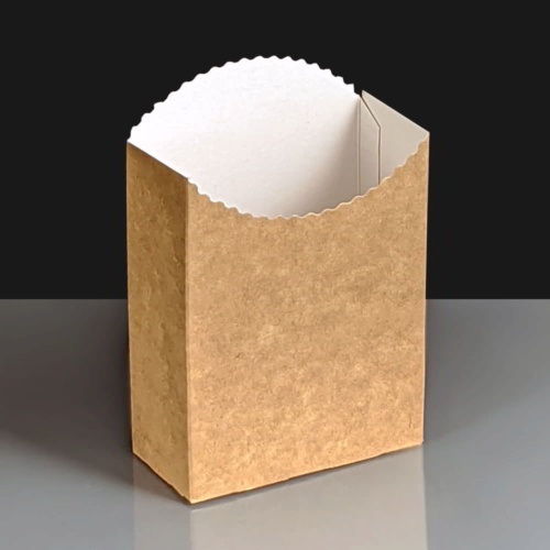 Kraft Standard Flat Bottom Compostable Chip Scoop