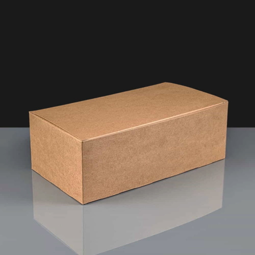 Kraft Large Compostable Chicken Box 228  x 106 x 70mm