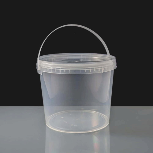 5L Clear Round Tamperproof Bucket & Lid (Box of 25)