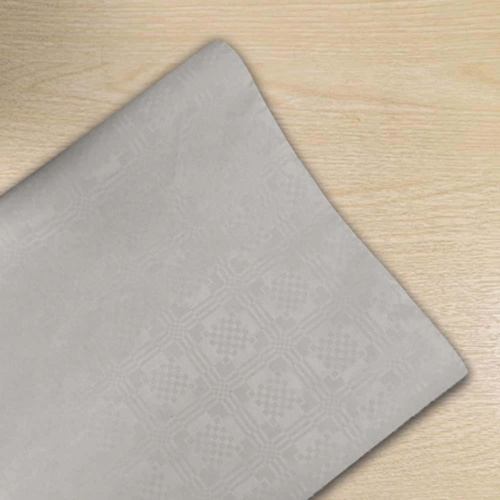 White Damask Paper Banquet Roll - 1.2m x 10m