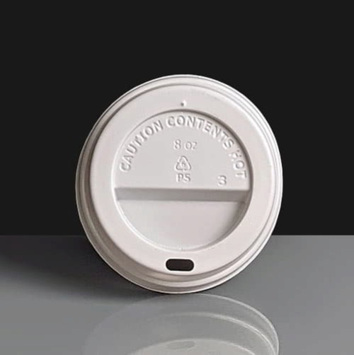 White Domed Sip-thru Lid To Fit 8oz Paper Coffee Cups