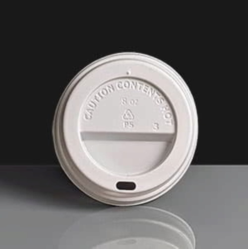 White Domed Sip-thru Lid To Fit 8oz Paper Coffee Cups