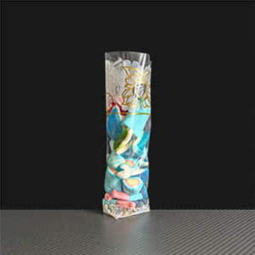100mm x 220mm DENTELLE FLEURS Block Bottom Bags - Card Base