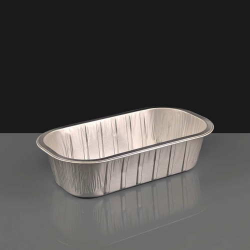 i2r 670ml Silver Rectangular Aluminium Container 190 x 108 50mm