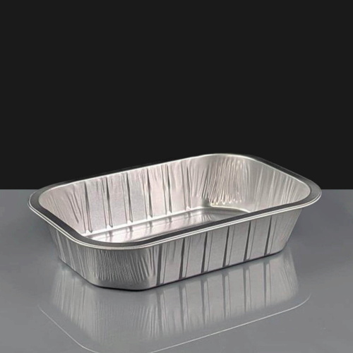 i2r 1000ml Silver Rectangular Aluminium Container 220 x 150 x 45mm