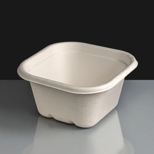 BioPak 480ml White Biocane Takeaway Container