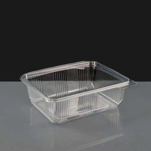 Cristal 1000 Clear - Hinged Salad Container