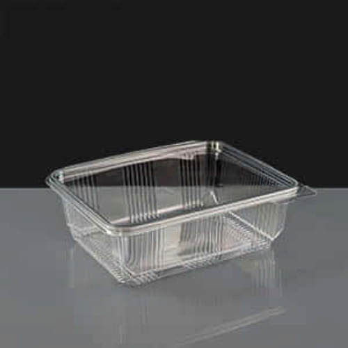 Cristal 1000 Clear - Hinged Salad Container