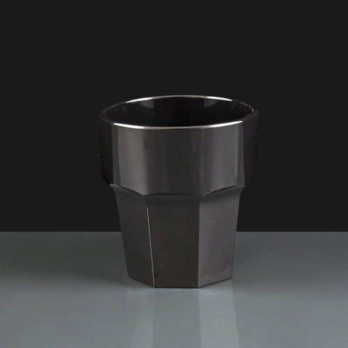 Black 9oz Remedy Rocks Plastic Glasses