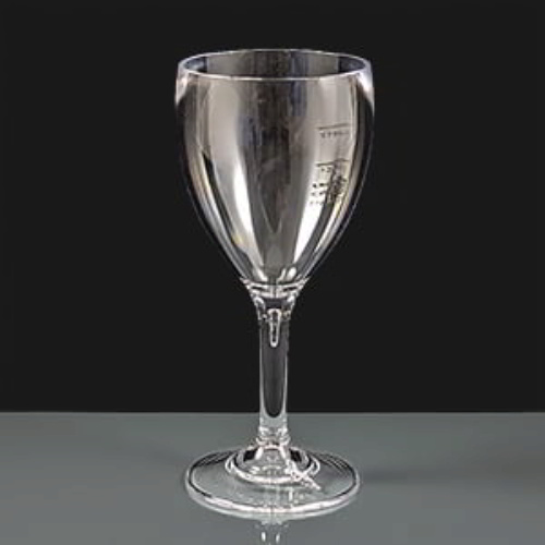 255ml Polycarbonate Wine Glasses CE Lined at 125 & 175ml
