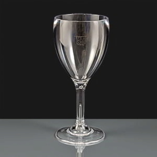 BB109-1CL CE 255ml Polycarbonate Wine Glasses CE Lined at 175ml