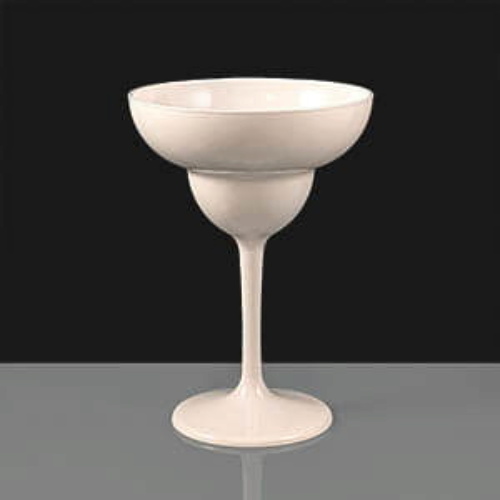 White Plastic Margarita Glass 320ml
