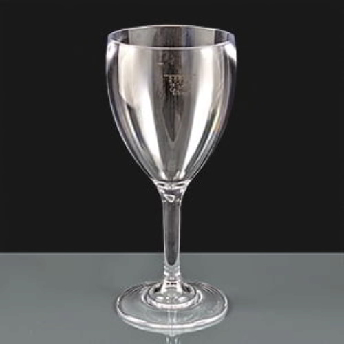 BB143-1CL CE 312ml Large Polycarbonate Wine Glass CE Lined at 250ml
