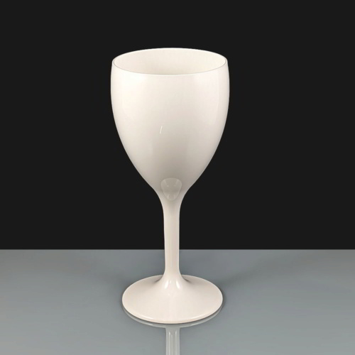 White Plastic Wine Glasses