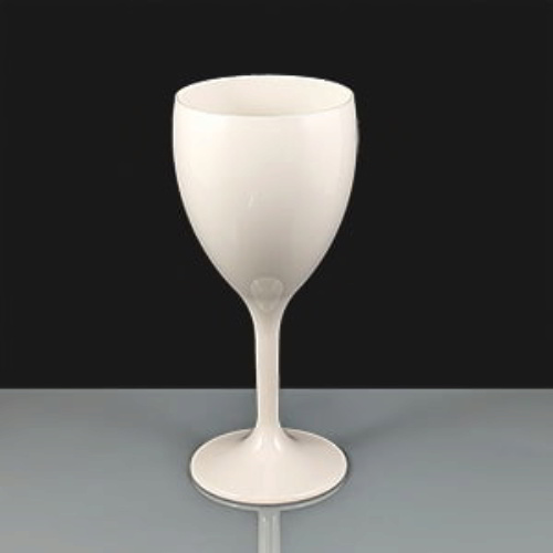 White Plastic Wine Glasses