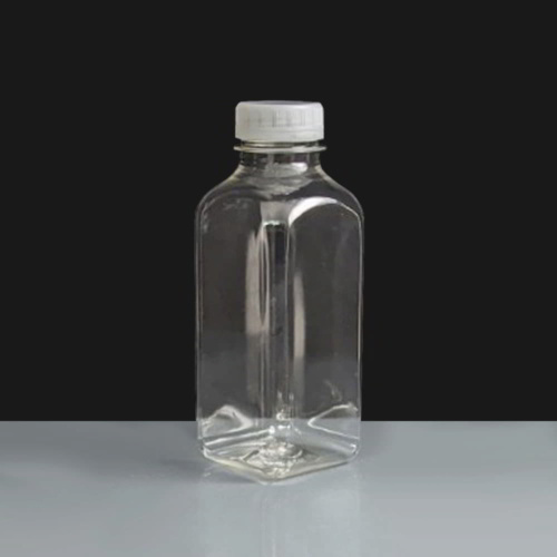 500ml Square Plastic PET Juice Bottle with Tamper Evident Cap
