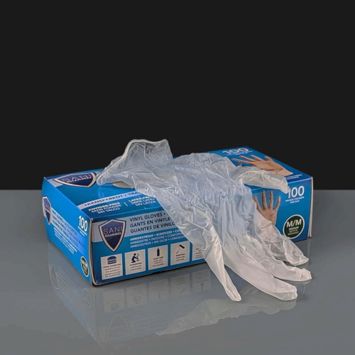 Medium Clear Powder Free Gloves 